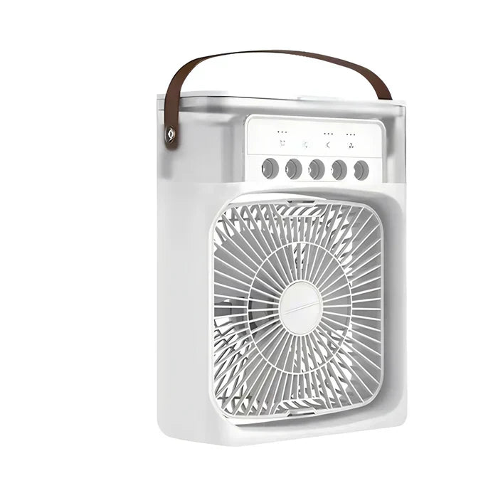 3-in-1 Portable Air Cooler Fan with 7-Colour LED Light for Home, Office and Outdoor Use