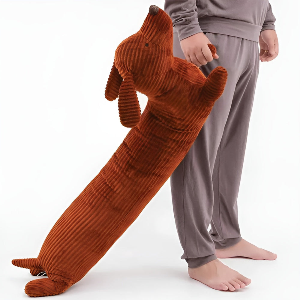 Corduroy Dachshund Plush Pillow Soft Stuffed Cushion Toy
