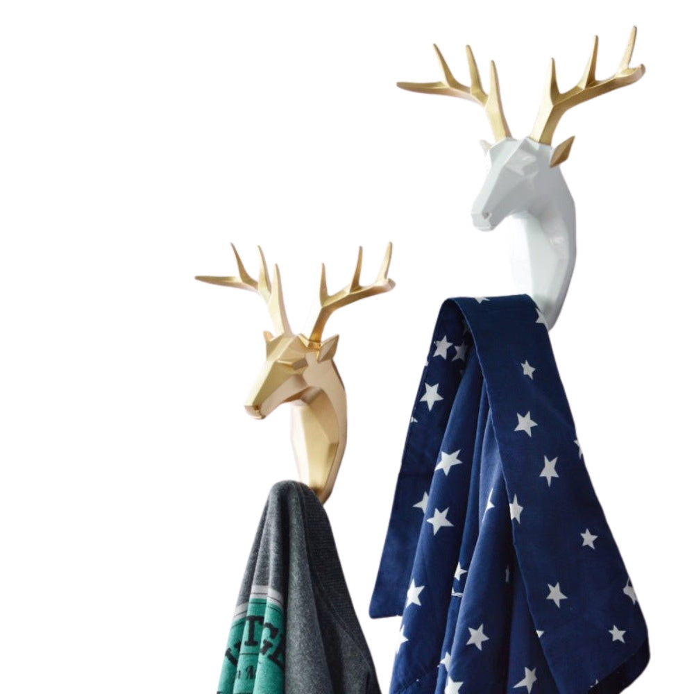 Decorative Animal Head Wall Hook Realistic Wall Mounted Coat Hanger