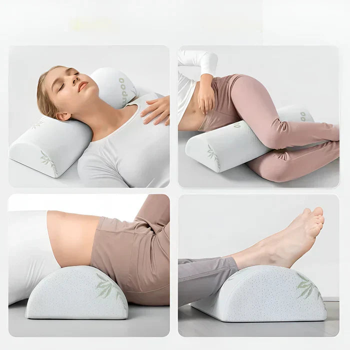 Half Moon Neck Pillow Ergonomic Cervical Support Cushion