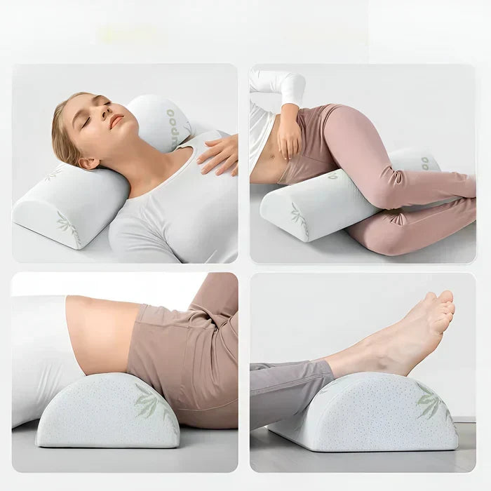 Half Moon Neck Pillow Ergonomic Cervical Support Cushion