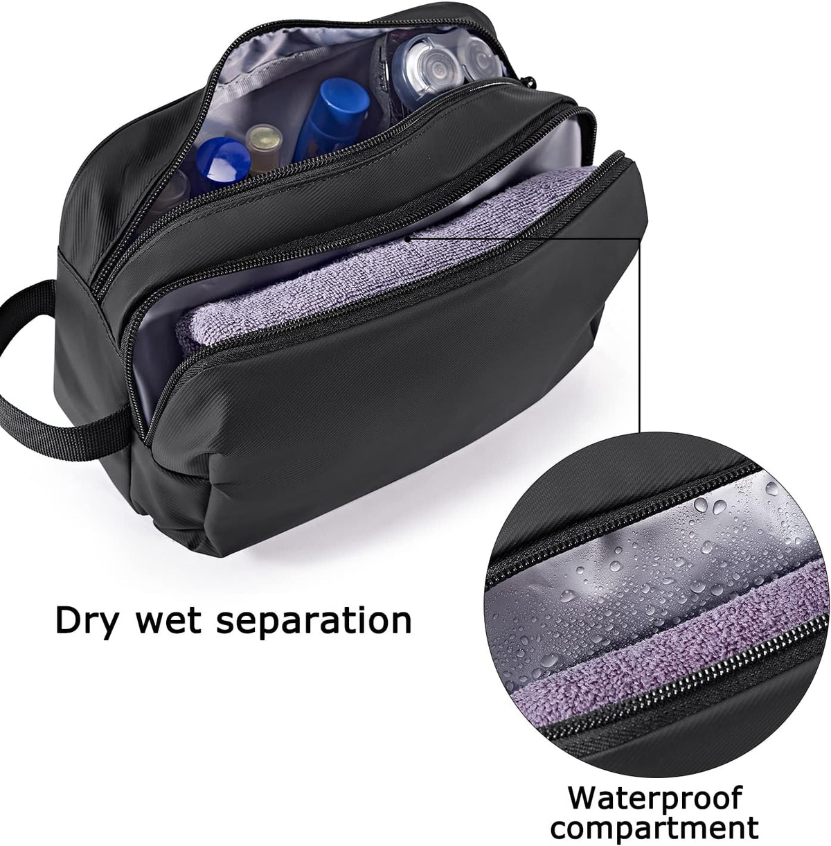 Large Travel Toiletry Bag Mens Waterproof Organizer Case