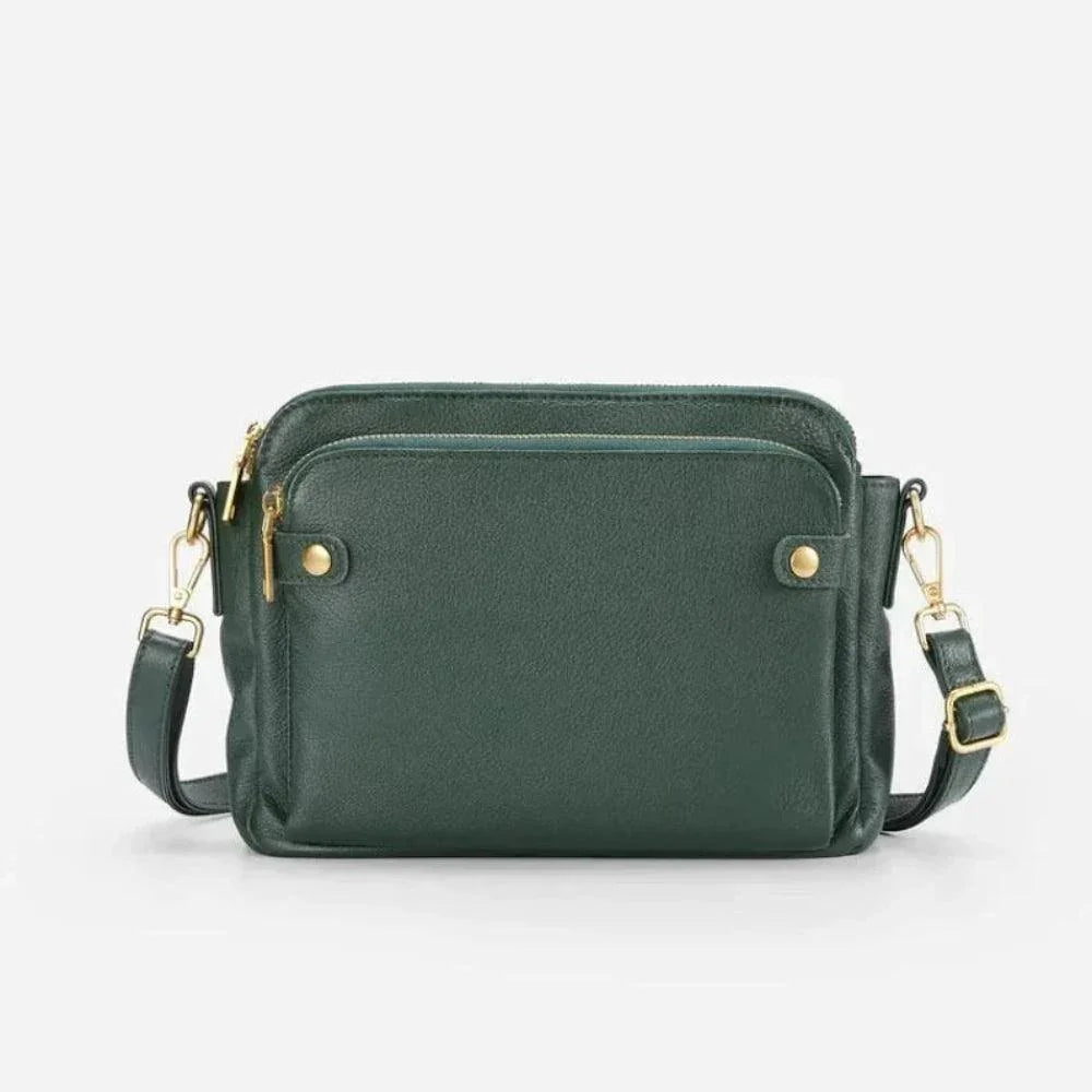 Lilly Leather Crossbody Shoulder Bag Adjustable Elegant Everyday Purse