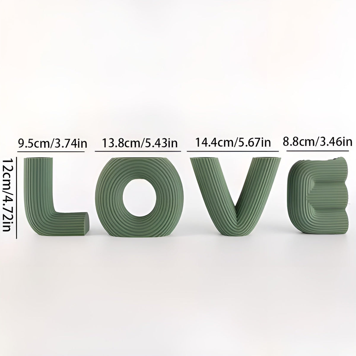 Love Figurine Set Modern Decorative Shelf Ornaments