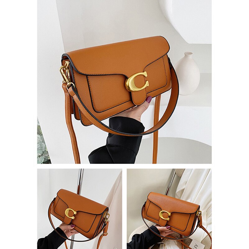 Luxury Vegan Leather Handbag Women's Stylish Designer Shoulder Bag