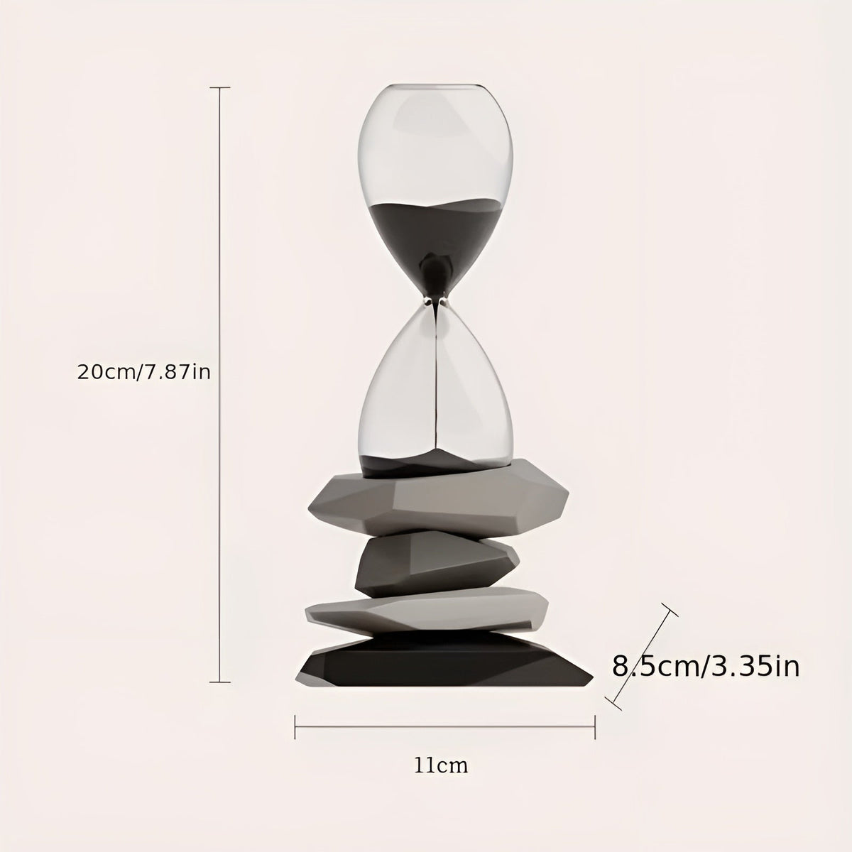 Minimalist Hourglass Sand Timer Decorative Desk Ornament