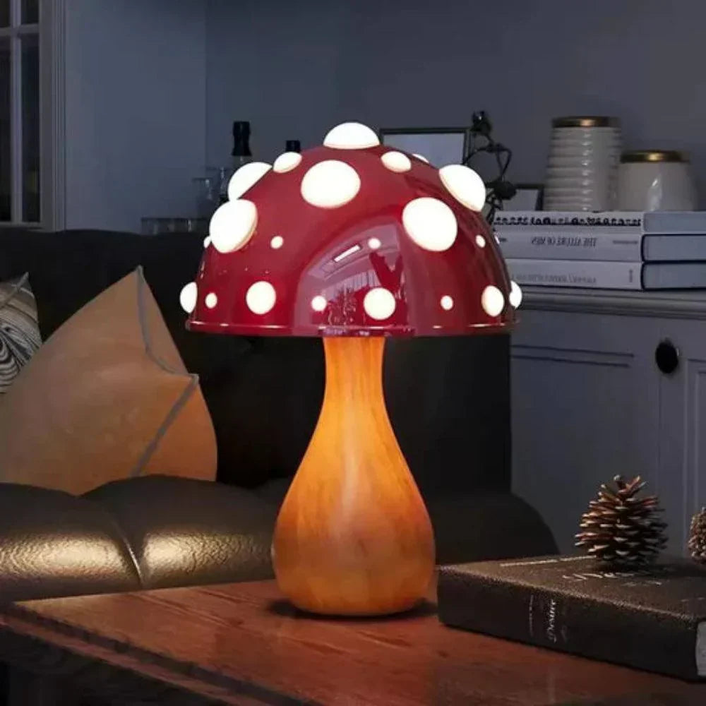 Mushroom LED Table Lamp Nature Inspired Ambient Lighting