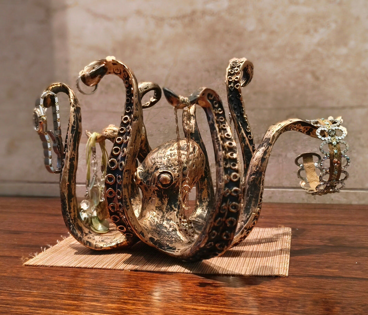 Octopus Mug Holder Resin Coffee Cup Rack Nautical Kitchen Decor Display Stand