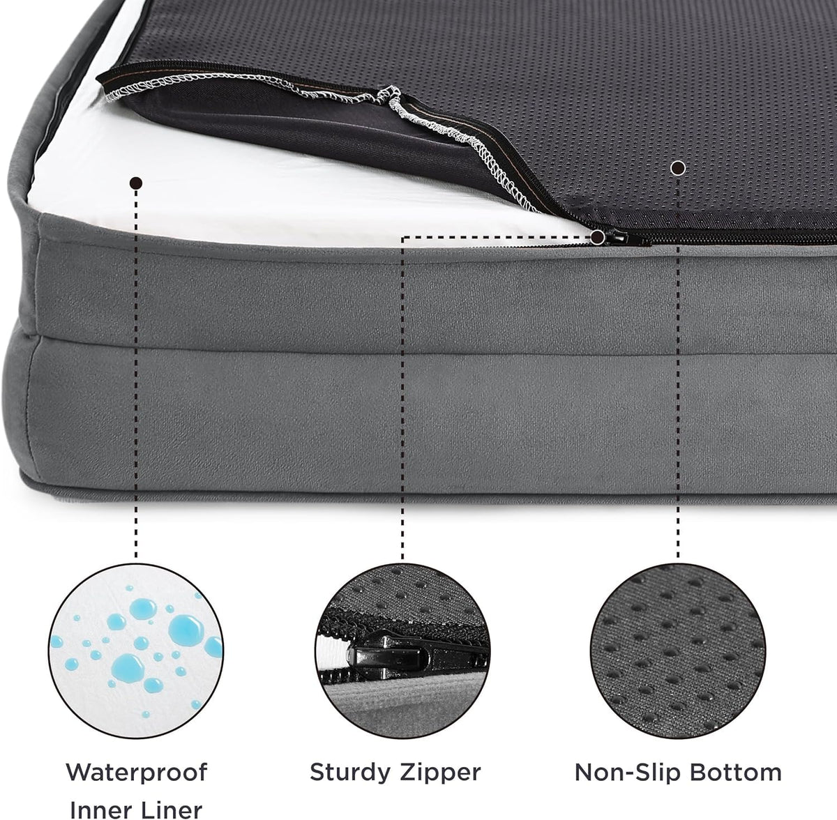 Orthopedic Dog Bed Memory Foam Waterproof Pet Sofa
