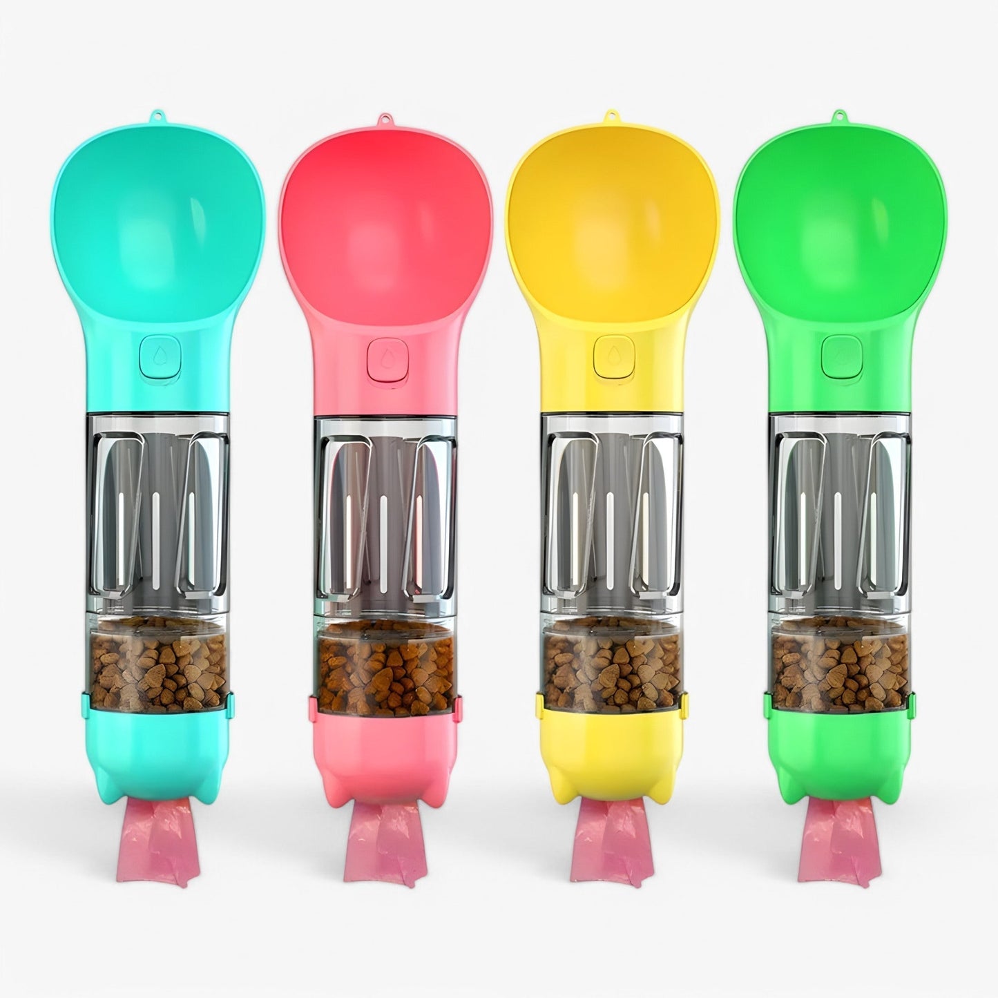 Portable Dog Water Bottle Food Container Travel Dispenser