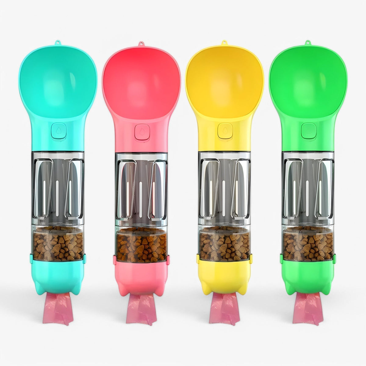 Portable Dog Water Bottle Food Container Travel Dispenser