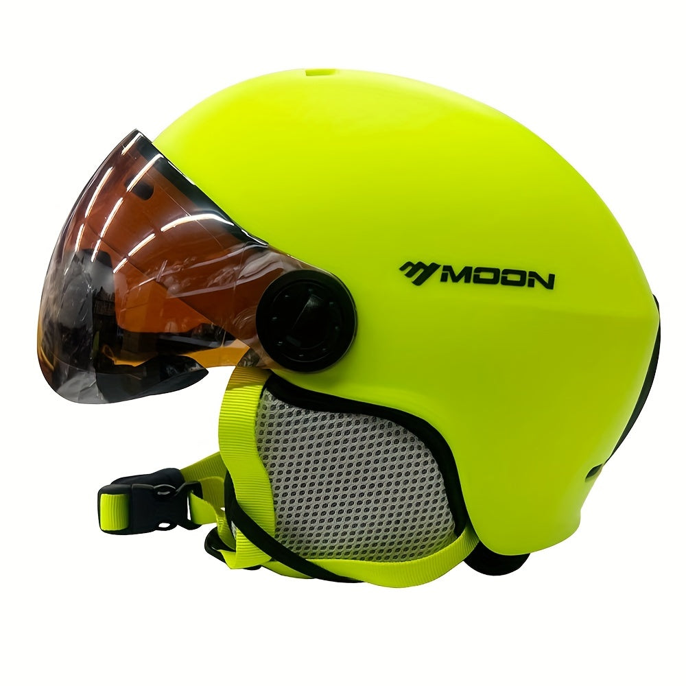 Ski Helmet Adjustable Removable Goggles Breathable Snowboard Protection Helmet
