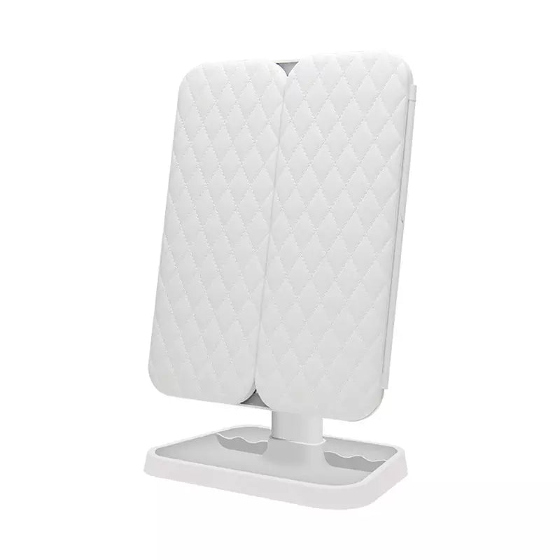 Trifold LED Makeup Mirror Adjustable Light Vanity Table Mirror