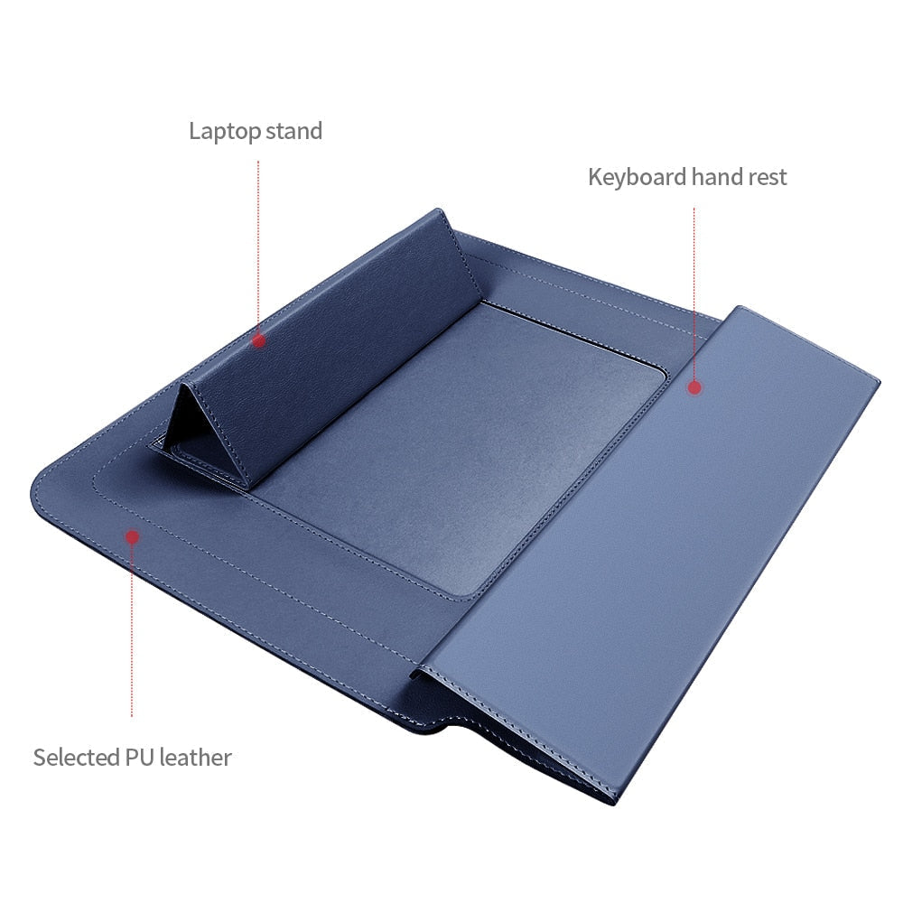 Waterproof Laptop Sleeve Shockproof PU Leather Laptop Case