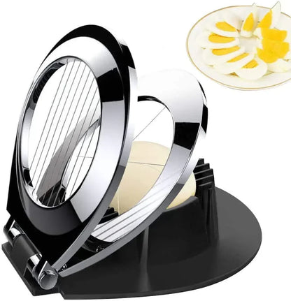3 In 1 Stainless Steel Egg Slicer Cutter Three Way Kitchen Tool