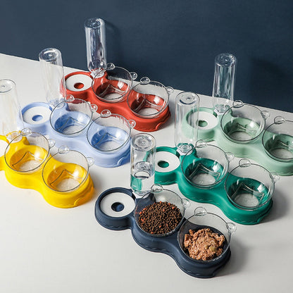 3 in 1 Elevated Pet Feeder Anti Vomiting Cat and Dog Bowl Set