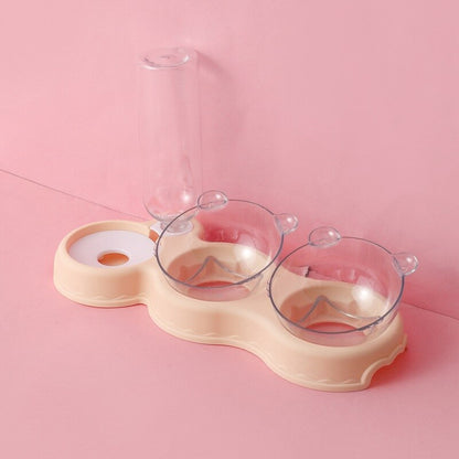 3 in 1 Elevated Pet Feeder Anti Vomiting Cat and Dog Bowl Set