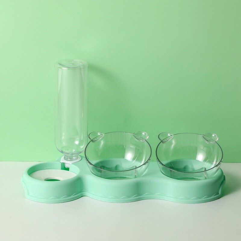 3 in 1 Elevated Pet Feeder Anti Vomiting Cat and Dog Bowl Set