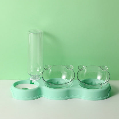 3 in 1 Elevated Pet Feeder Anti Vomiting Cat and Dog Bowl Set
