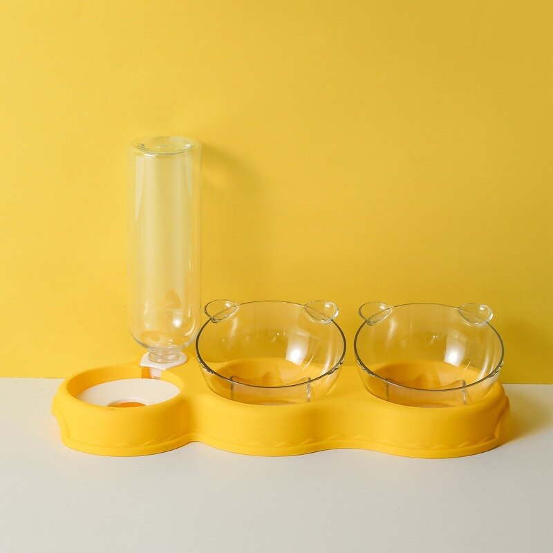 3 in 1 Elevated Pet Feeder Anti Vomiting Cat and Dog Bowl Set