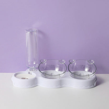 3 in 1 Elevated Pet Feeder Anti Vomiting Cat and Dog Bowl Set