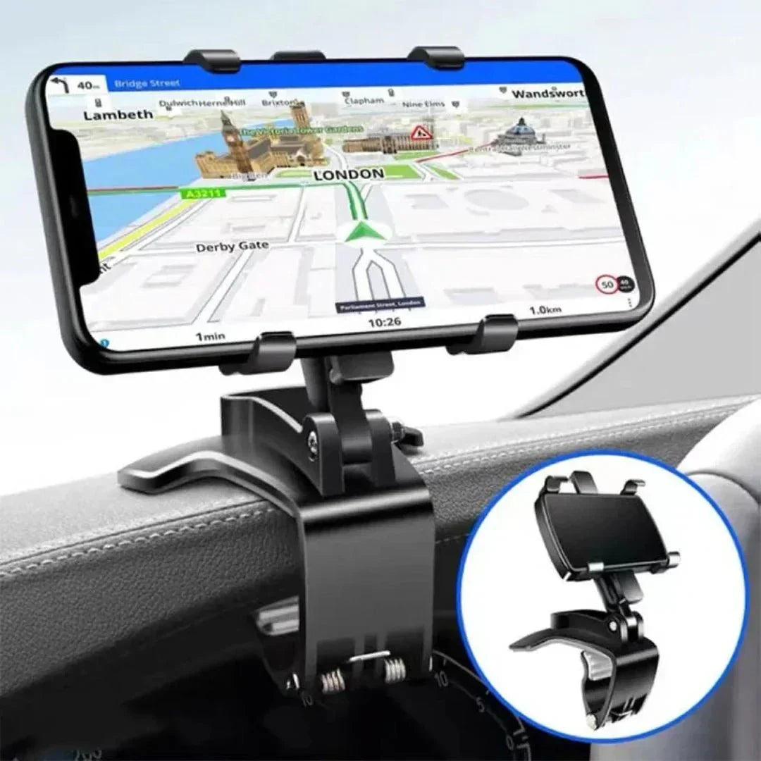 360 Rotating Dashboard Phone Holder Silicone Car Mount