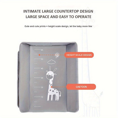 Adjustable Baby Changing Table Portable Folding Storage Station