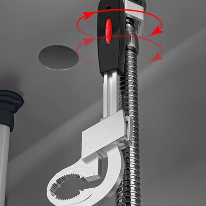 Adjustable Heavy Duty Pipe Wrench Large Grip Plumbing Tool