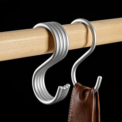 Aluminium S Hook Storage Organizer Multifunction Hanging Hooks