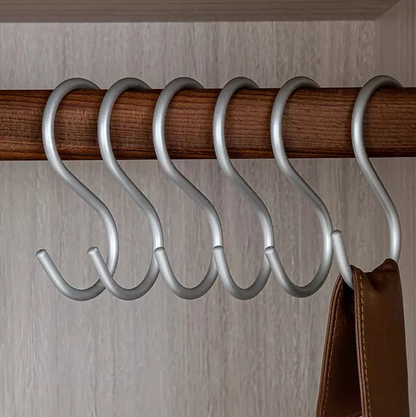 Aluminium S Hook Storage Organizer Multifunction Hanging Hooks