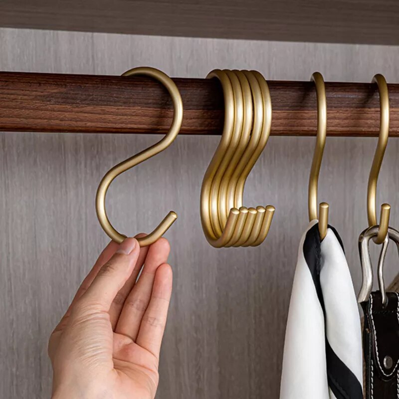 Aluminium S Hook Storage Organizer Multifunction Hanging Hooks