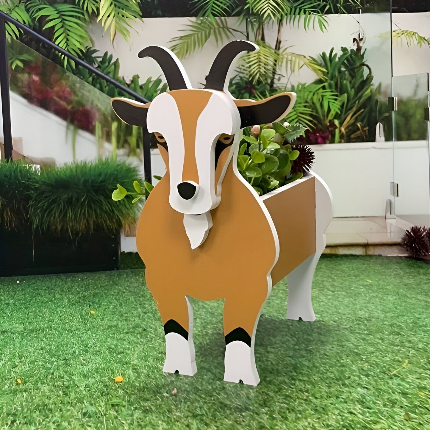 Animal Theme Flower Pot Cow Planter Decorative Garden Pot