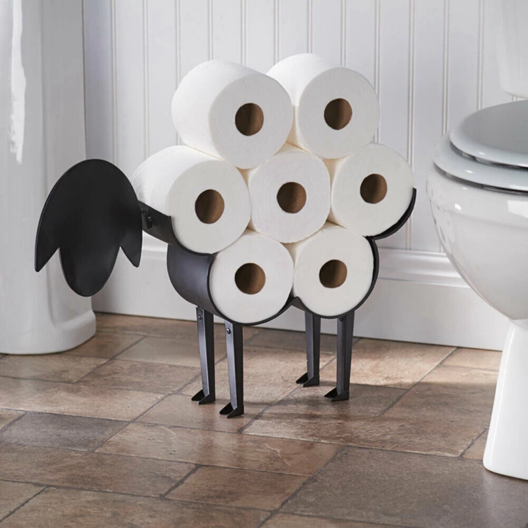 Animal Toilet Roll Holder Wall Mount Bathroom Storage Rack