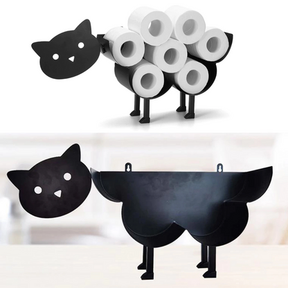 Animal Toilet Roll Holder Wall Mount Bathroom Storage Rack