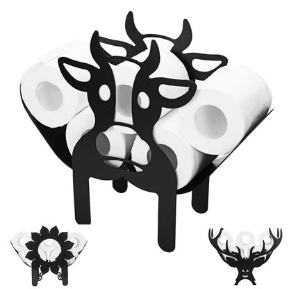 Animal Toilet Roll Holder Wall Mount Bathroom Storage Rack