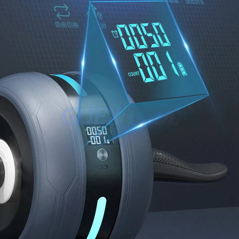 Automatic Rebound Ab Roller Wheel With Smart Counter