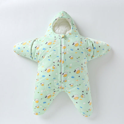 Baby Sleeping Bag Star Shape Warm Fleece Swaddle Sleep Sack