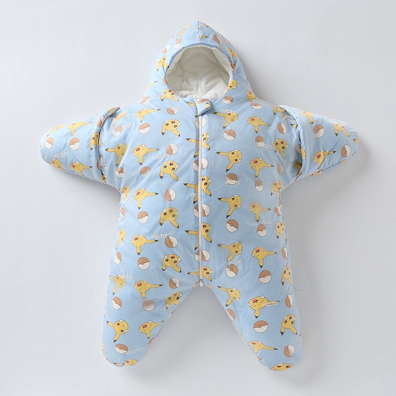 Baby Sleeping Bag Star Shape Warm Fleece Swaddle Sleep Sack