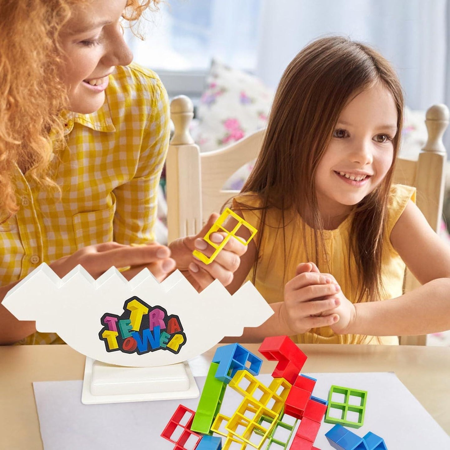 Balance Tower Stacking Game Educational Building Blocks Family Party Game