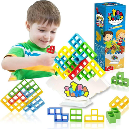 Balance Tower Stacking Game Educational Building Blocks Family Party Game