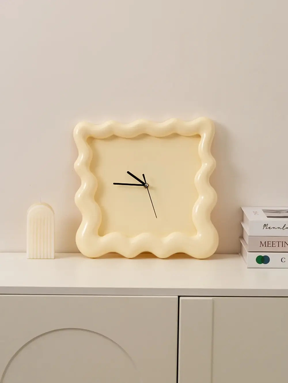 Biscuit Shape Wall Clock Modern Silent Decorative Clock