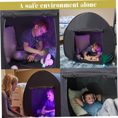 Blackout Sensory Tent Portable Kids Privacy Calm Space Tent