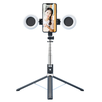 Bluetooth Selfie Stick Tripod With Ring Lights