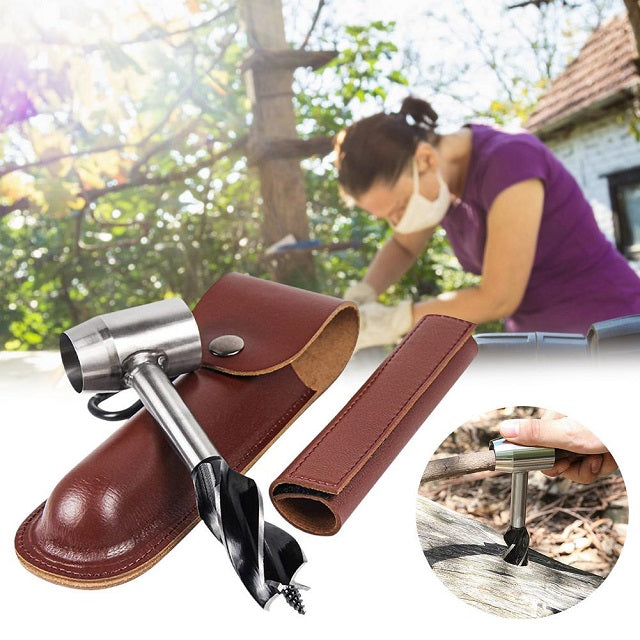 Bushcraft Hand Auger Drill Survival Wood Boring Tool Camping Outdoor Gear