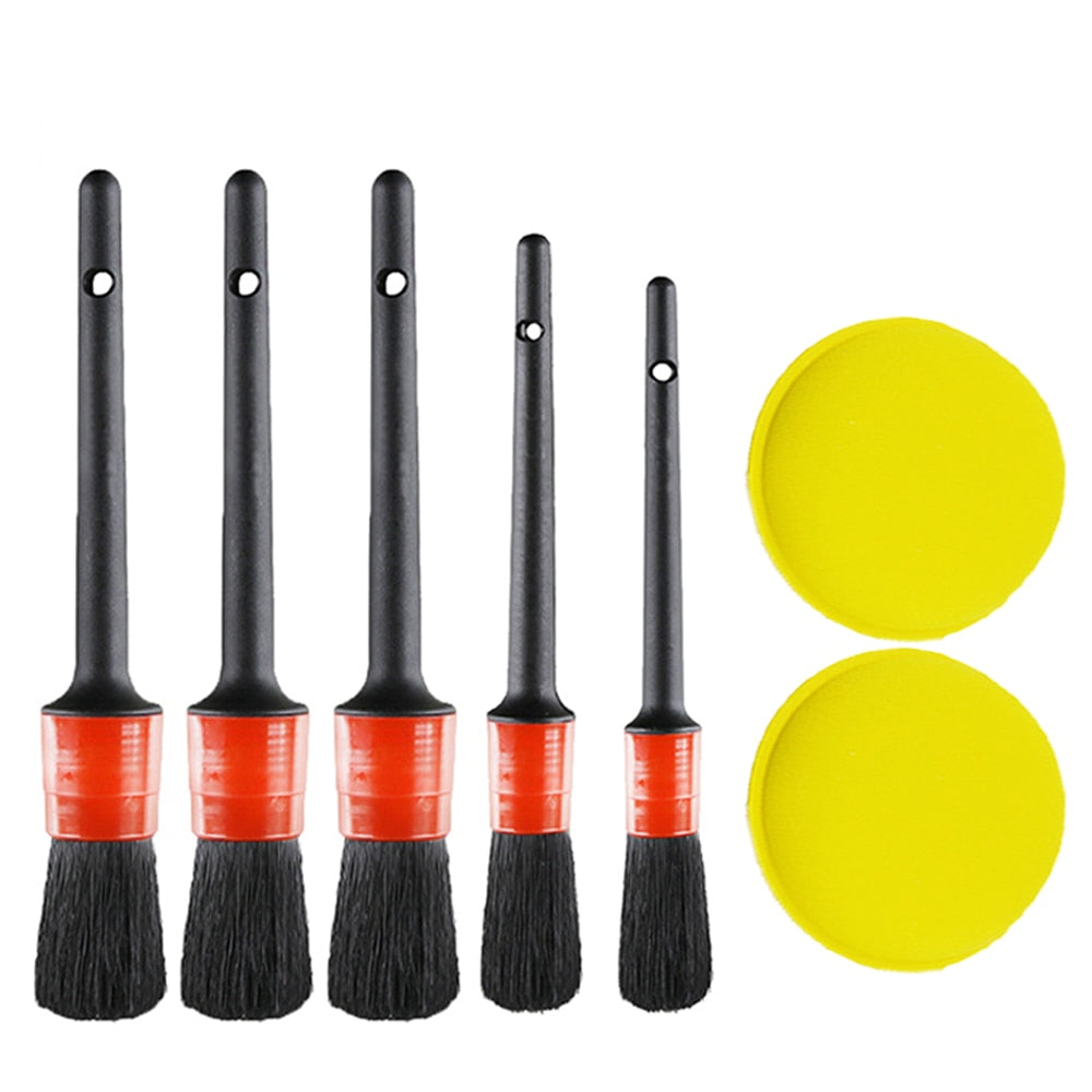 Car Detailing Brush Kit Interior Exterior Cleaning Tool Set