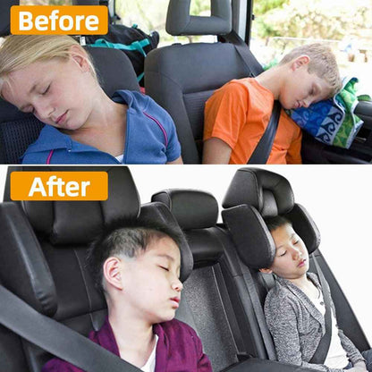 Car Headrest Sleep Pillow Adjustable Neck Support Cushion