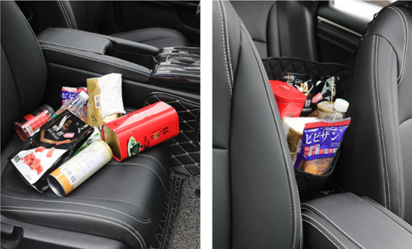 Car Seat Gap Organizer Leather Car Storage Bag Between Seats Console Organizer