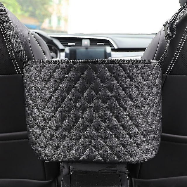 Car Seat Gap Organizer Leather Car Storage Bag Between Seats Console Organizer