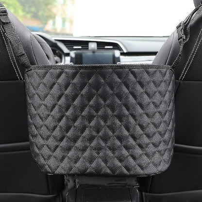 Car Seat Gap Organizer Leather Car Storage Bag Between Seats Console Organizer