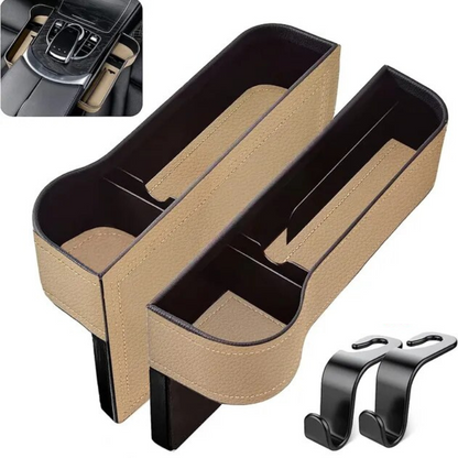 Car Seat Gap Organizer PU Leather Storage Console Holder